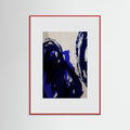 Red Wood Abstract Brush Strokes 20 Poster