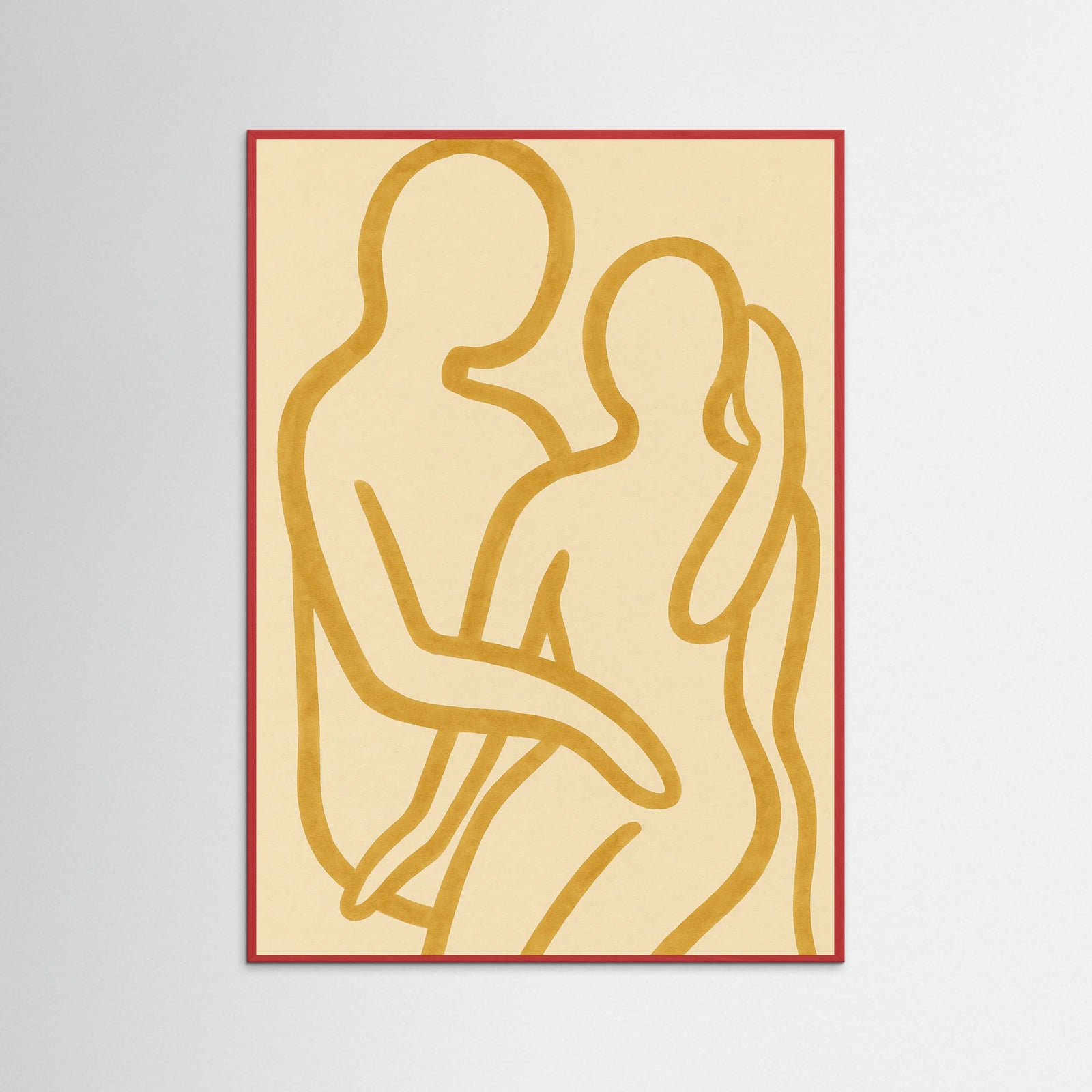 Red Wood Abstract Connection