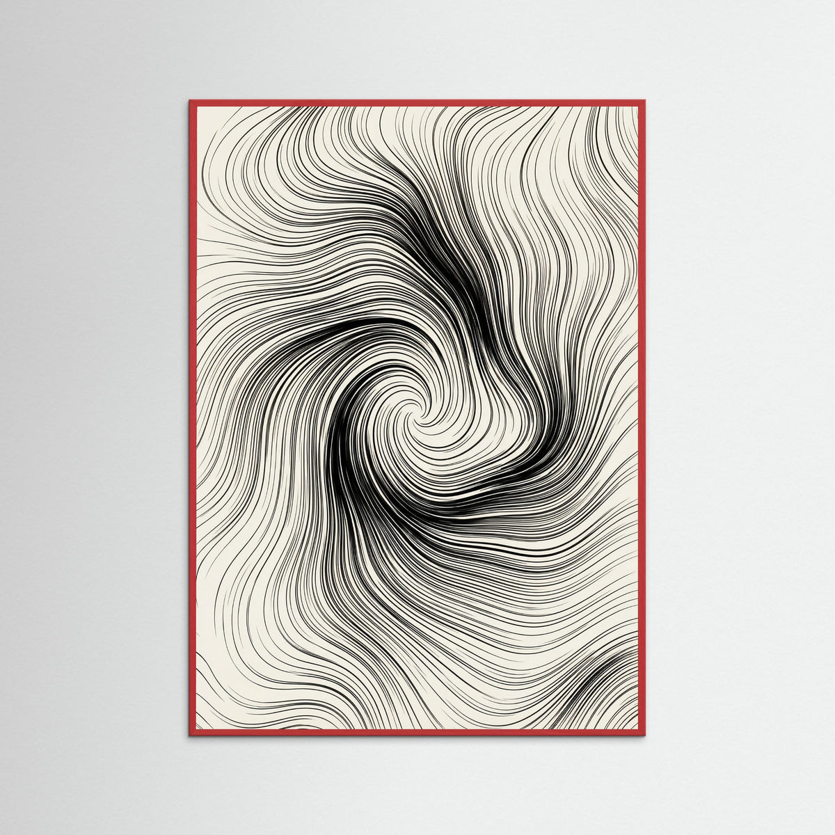 Red Wood Abstract Currents