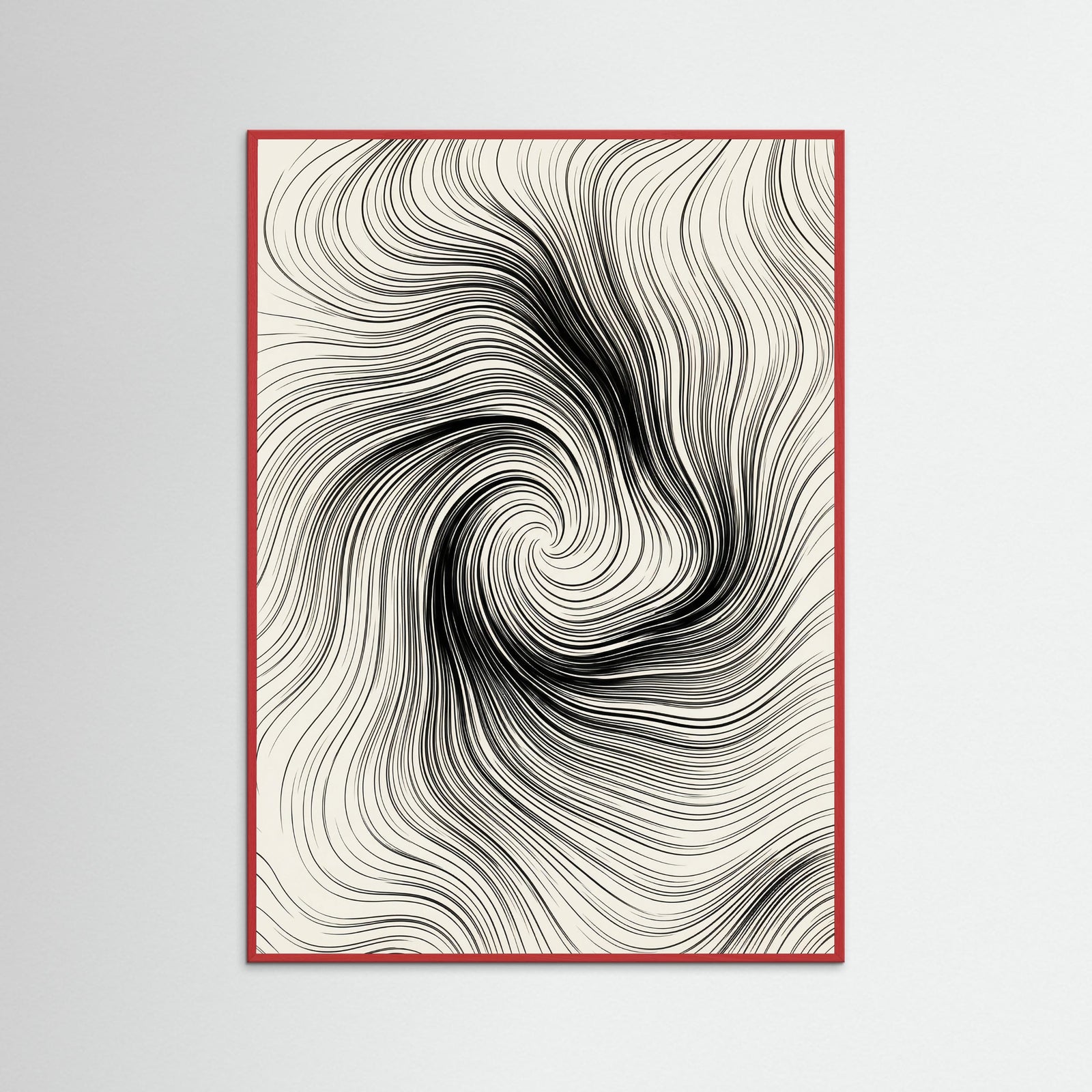 Red Wood Abstract Currents