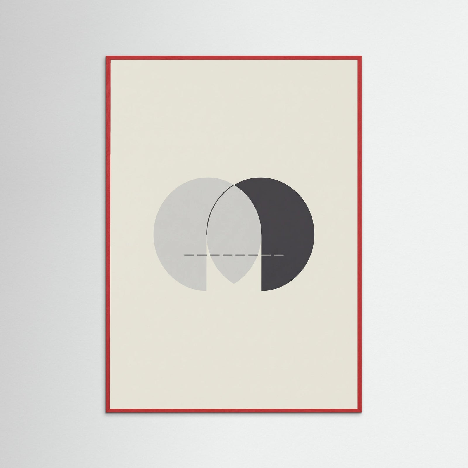 Red Wood Abstract Dual Forms