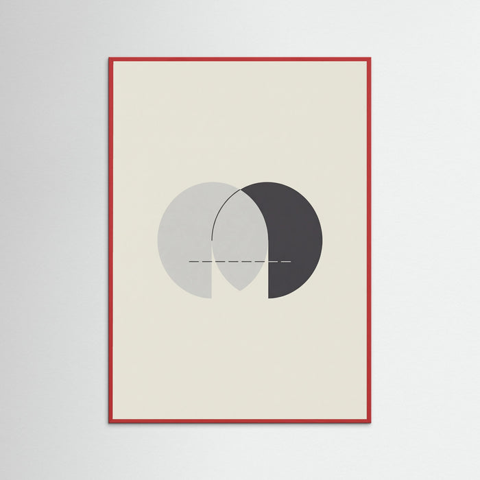 Red Wood Abstract Dual Forms