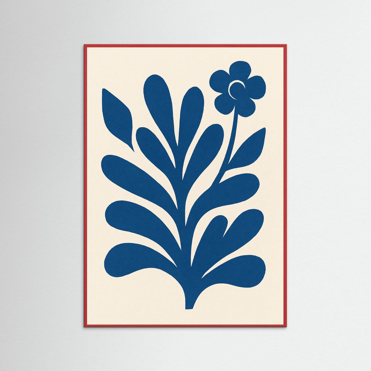 Red Wood Abstract Figure Form