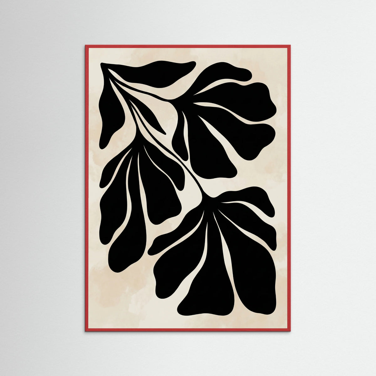 Red Wood Abstract Flora