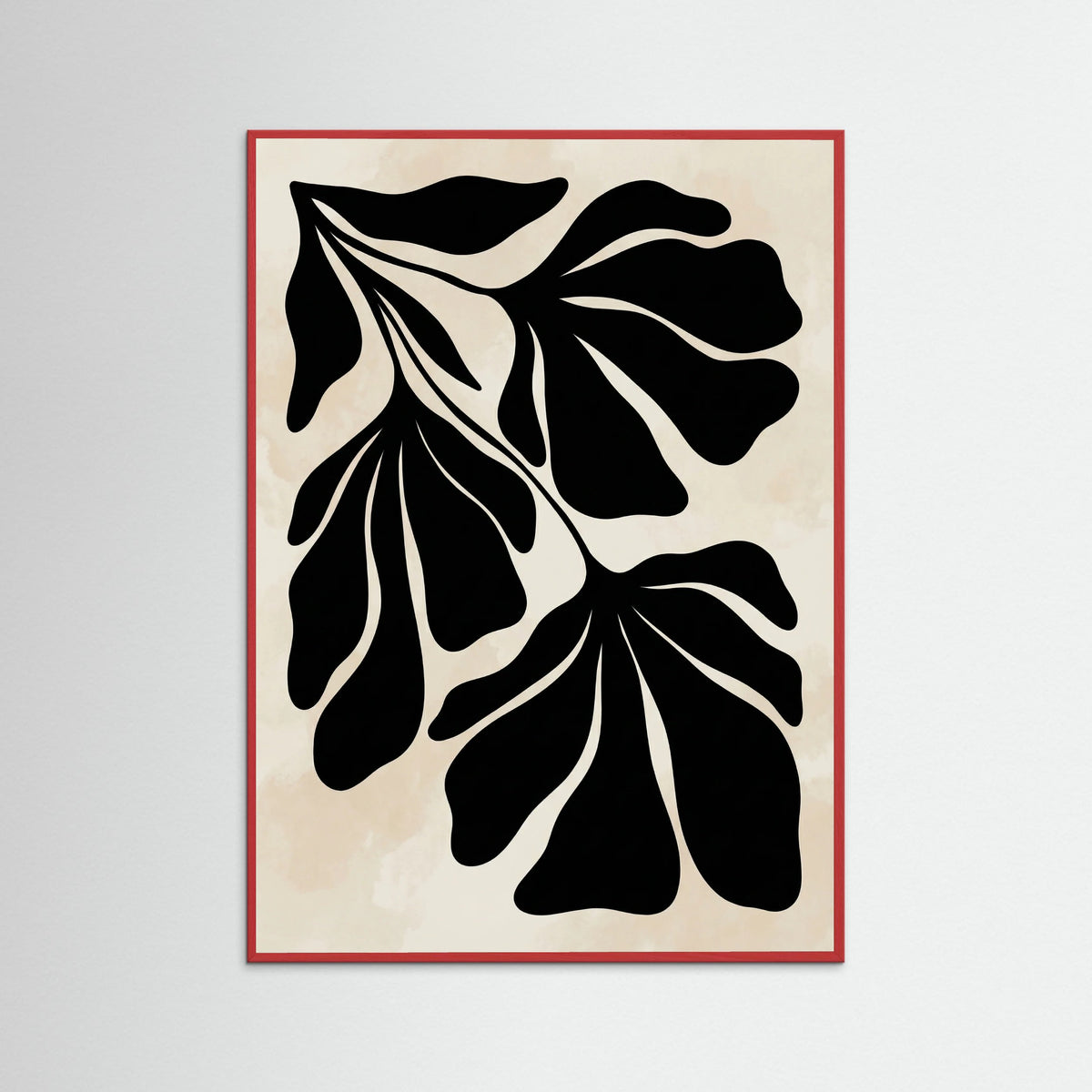 Red Wood Abstract Flora