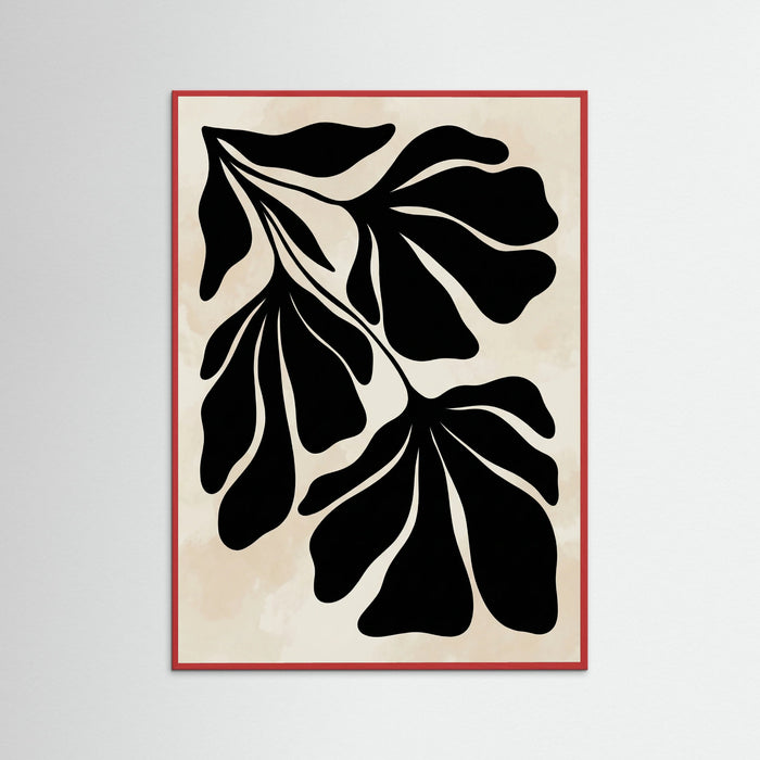 Red Wood Abstract Flora
