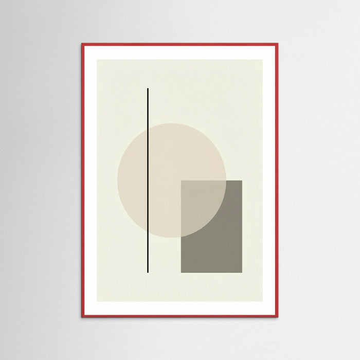 Red Wood Abstract Forms