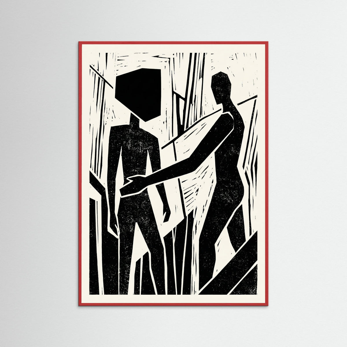 Red Wood Abstract Gaze