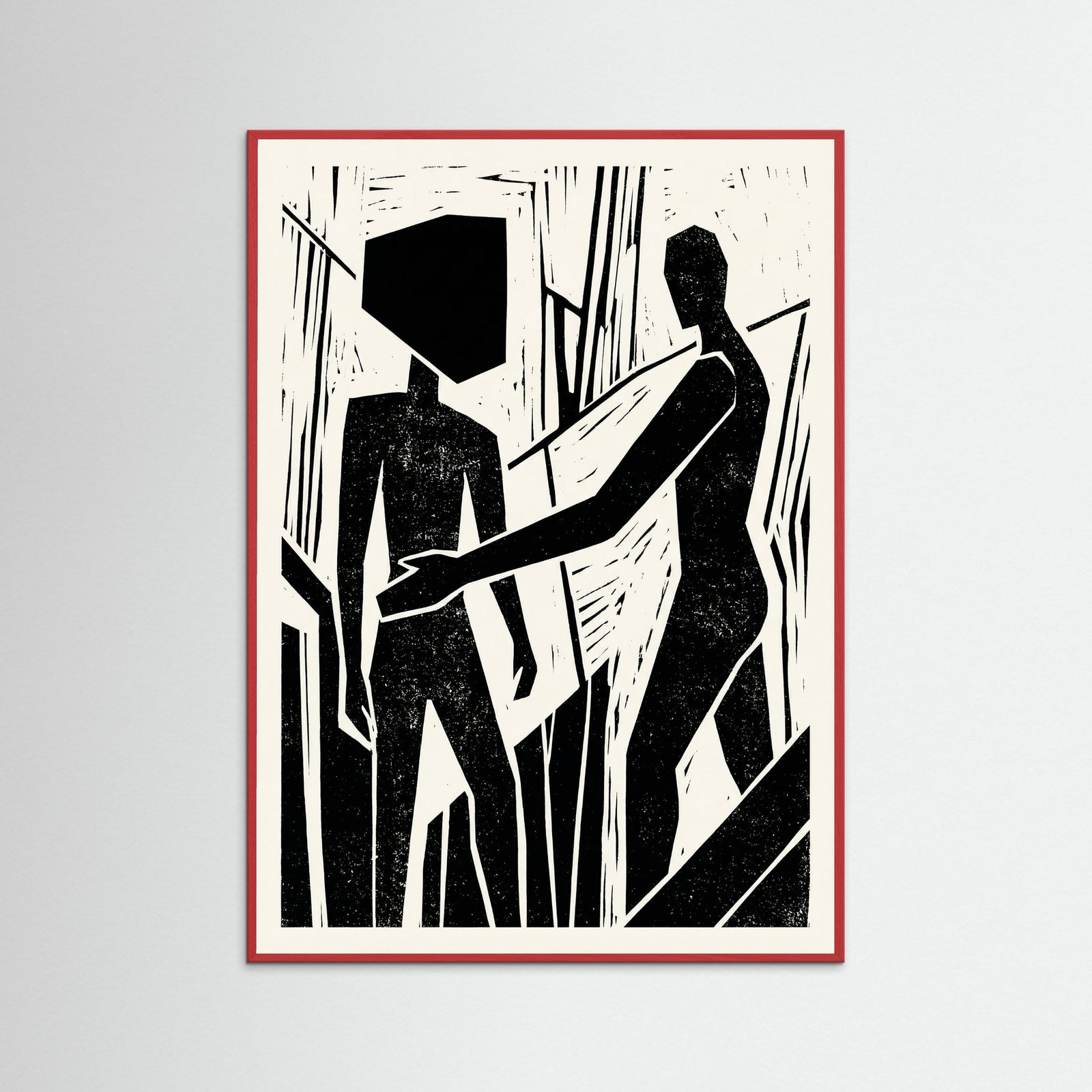 Red Wood Abstract Gaze