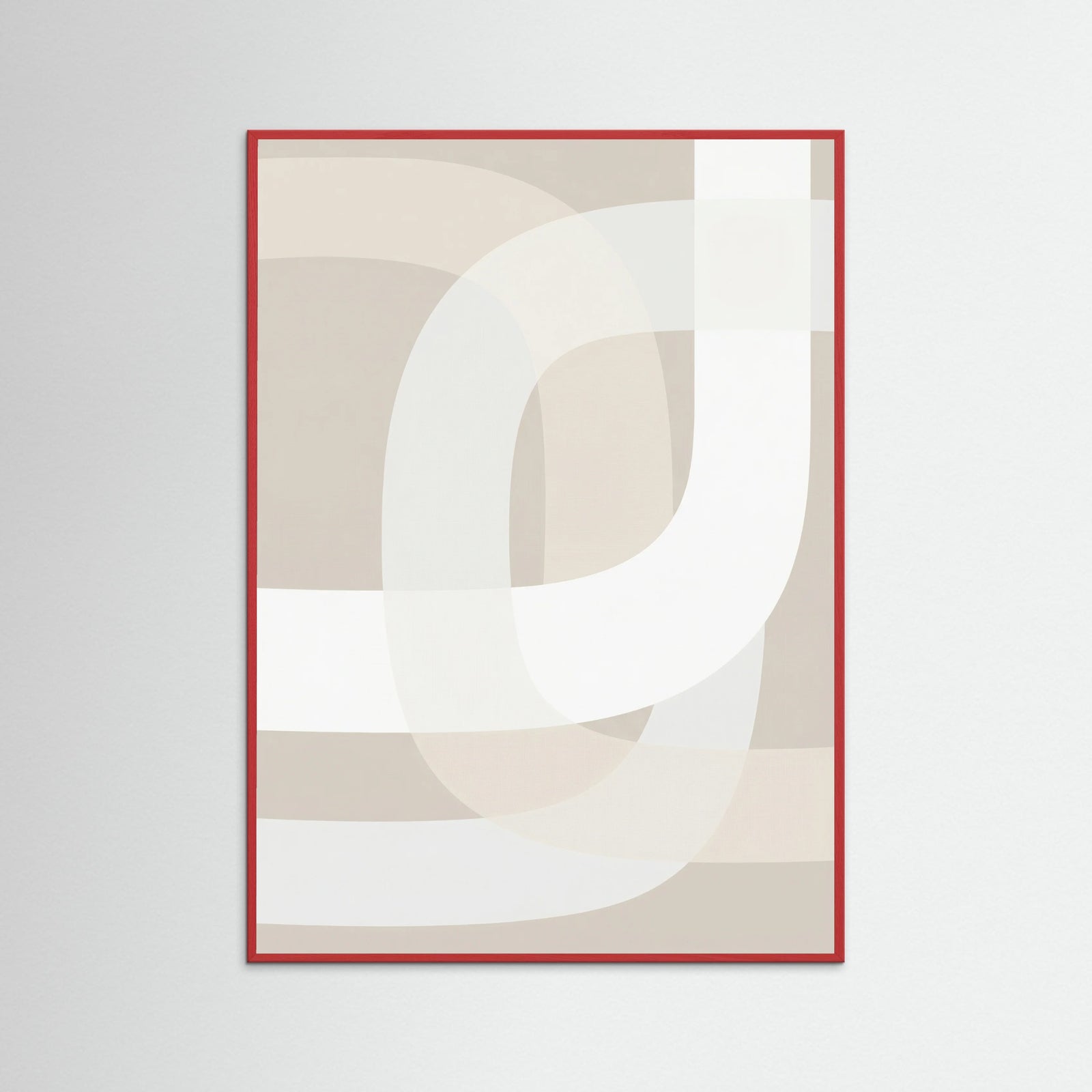 Red Wood Abstract Labyrinth