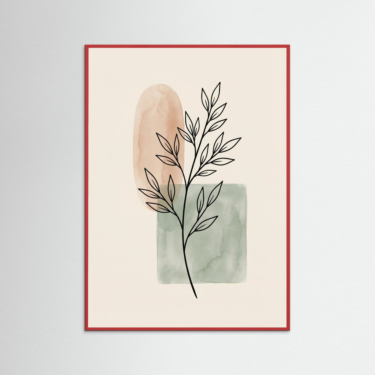 Red Wood Abstract Nature Study