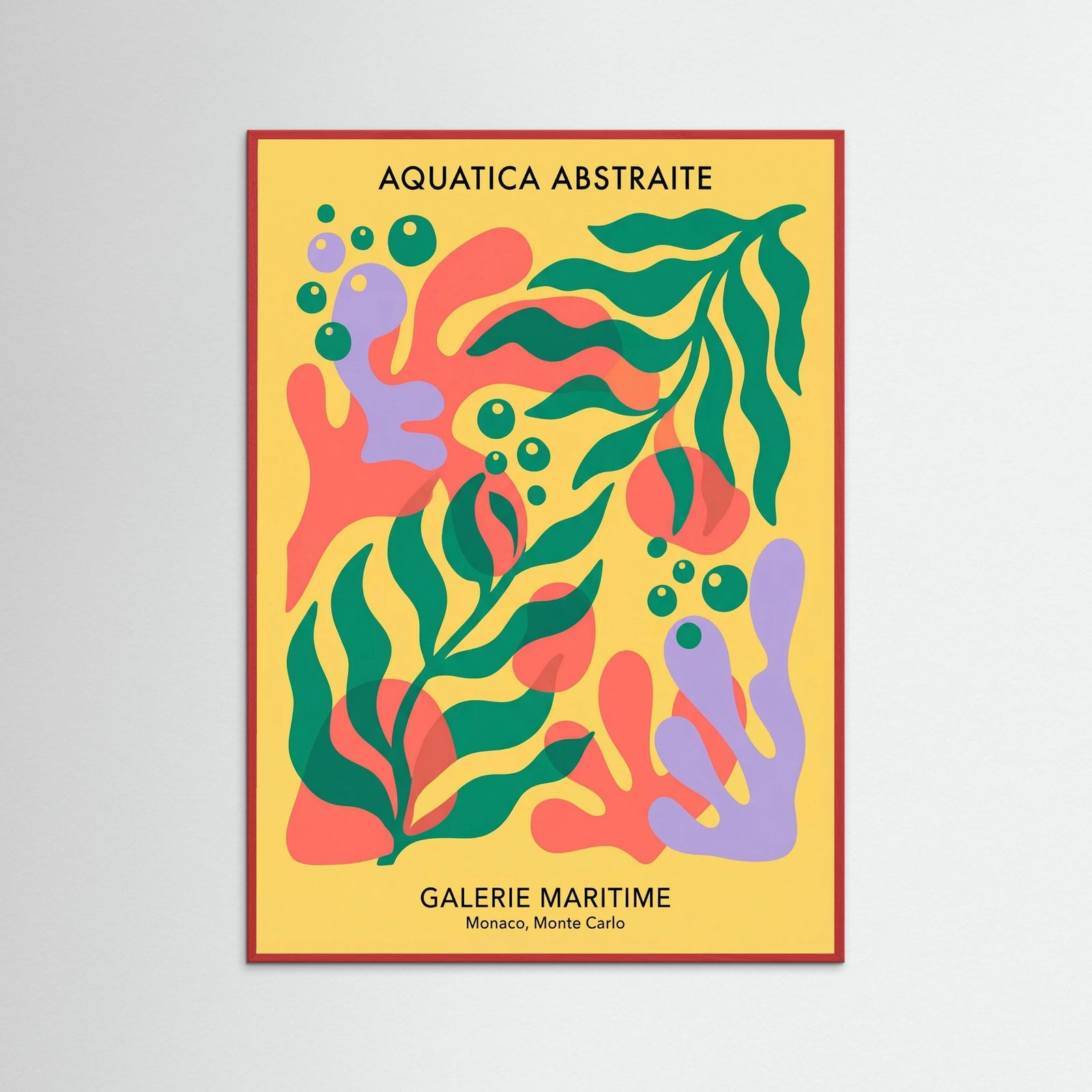 Red Wood Abstract Organic Forms