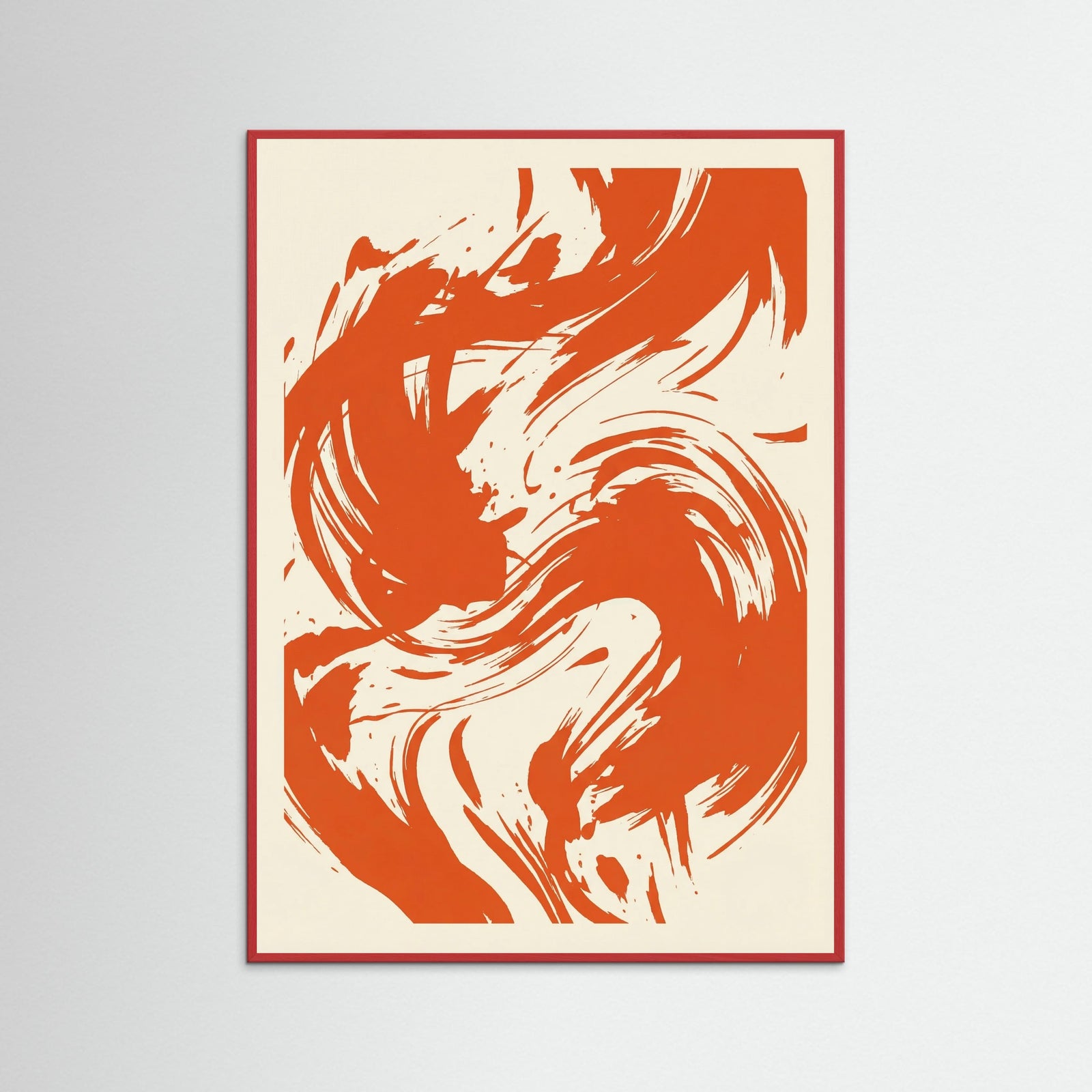 Red Wood Abstract Poetic Form