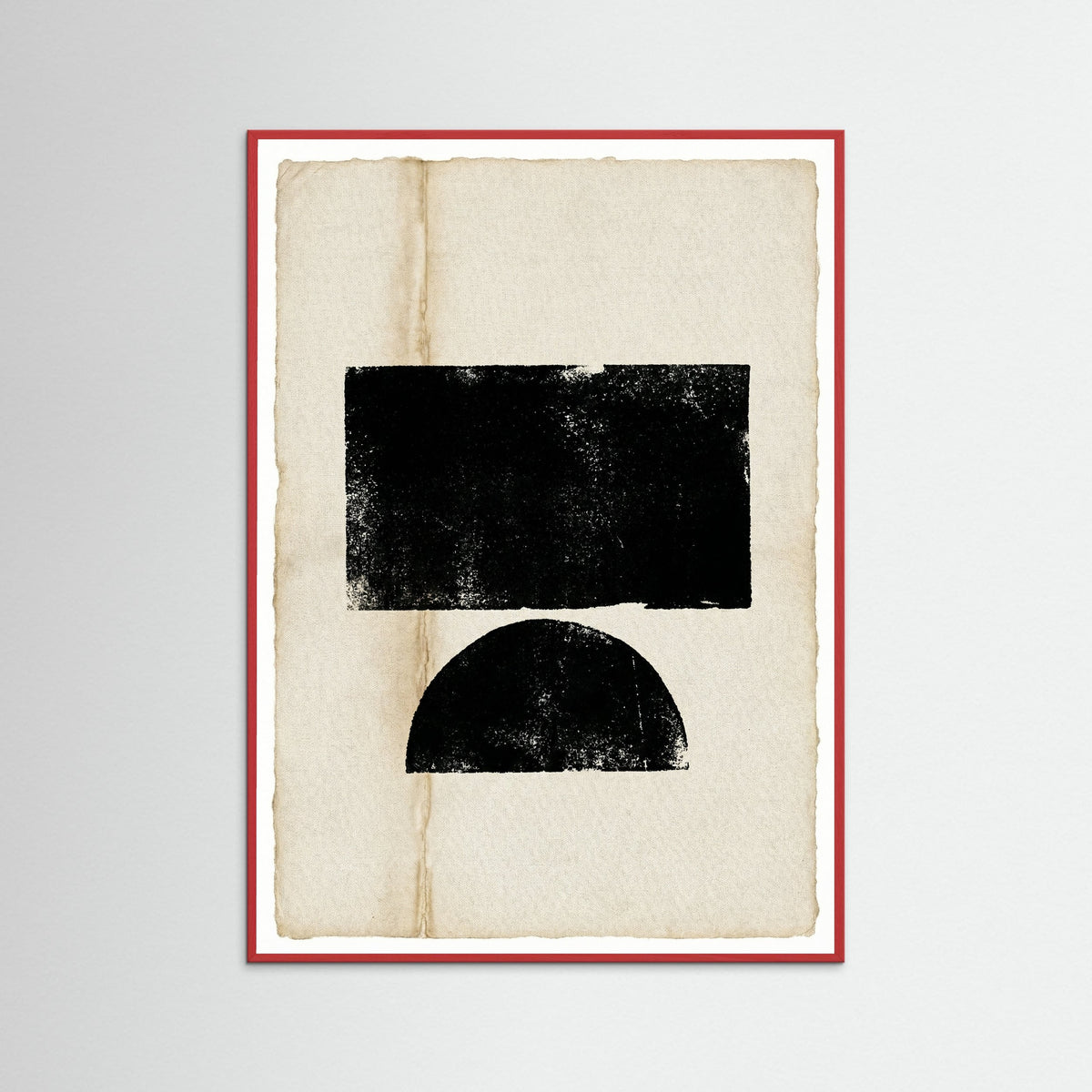 Red Wood Abstract Profile