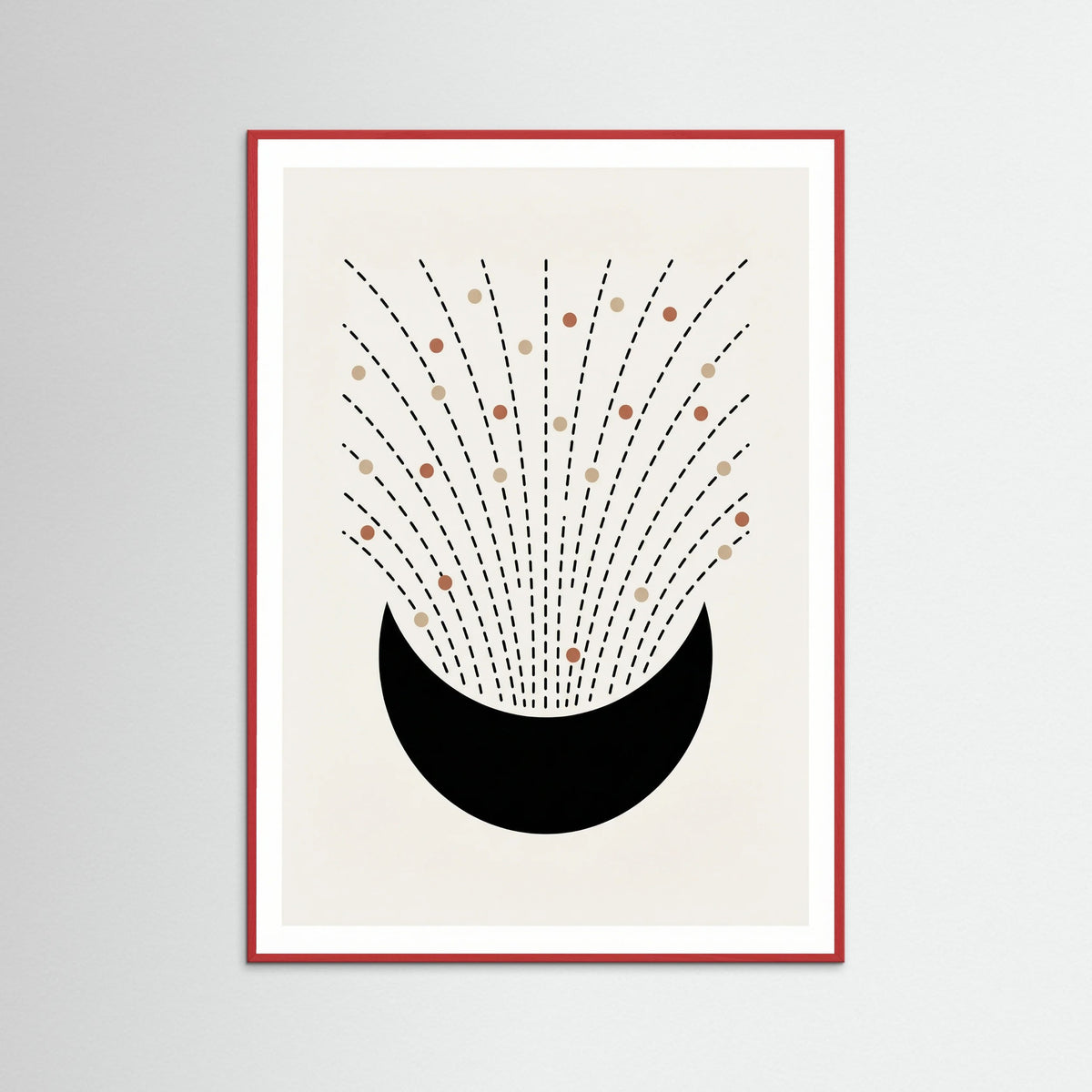 Red Wood Abstract Radiance