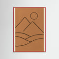Red Wood Abstract Seated Figure