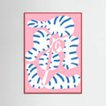 Plakat Abstract Shapes Flower Tiger print – plakat i druk artystyczny
