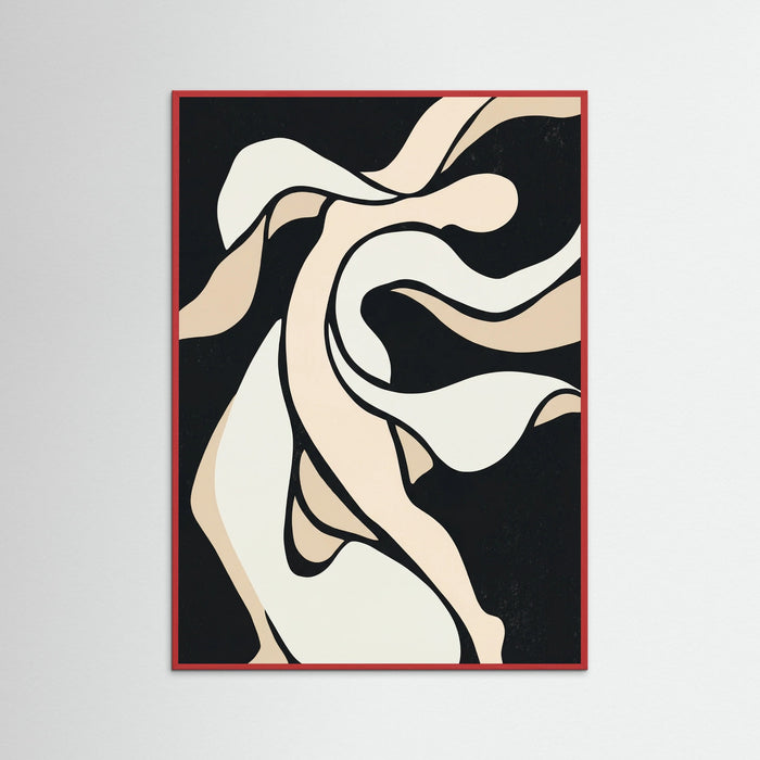 Red Wood Acrobatic Silhouette