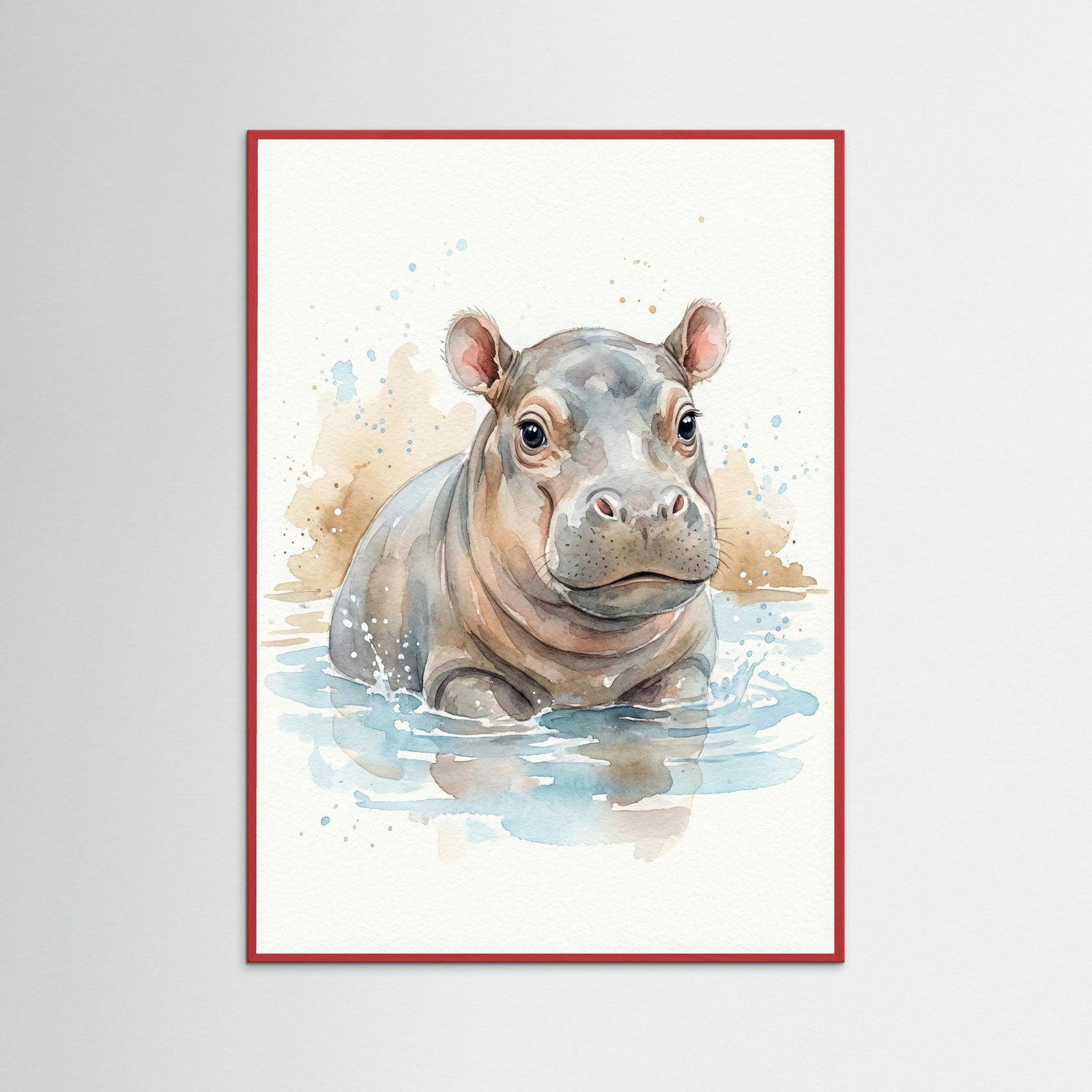 Red Wood Adorable Safari Babies