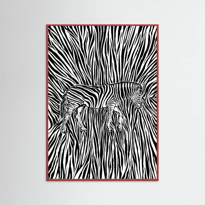African Zebra striped camouflage -juliste – juliste ja taidepainatus