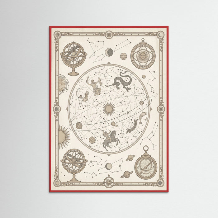 Red Wood Aged World Atlas