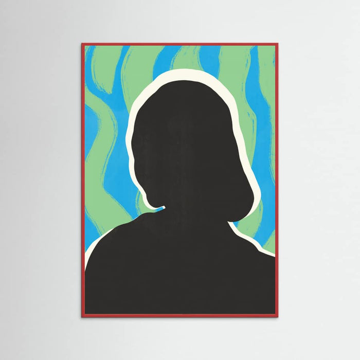 Anonymous Portrait In Cool Colors Poster – poster and art print