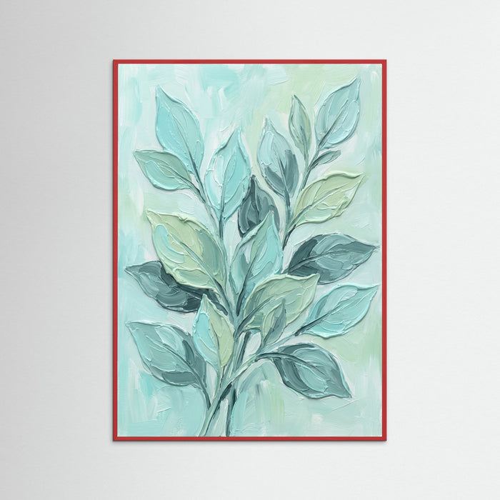 Red Wood Aqua Bloom Blue