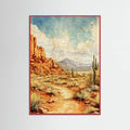 Red Wood Arizona Desert Poster