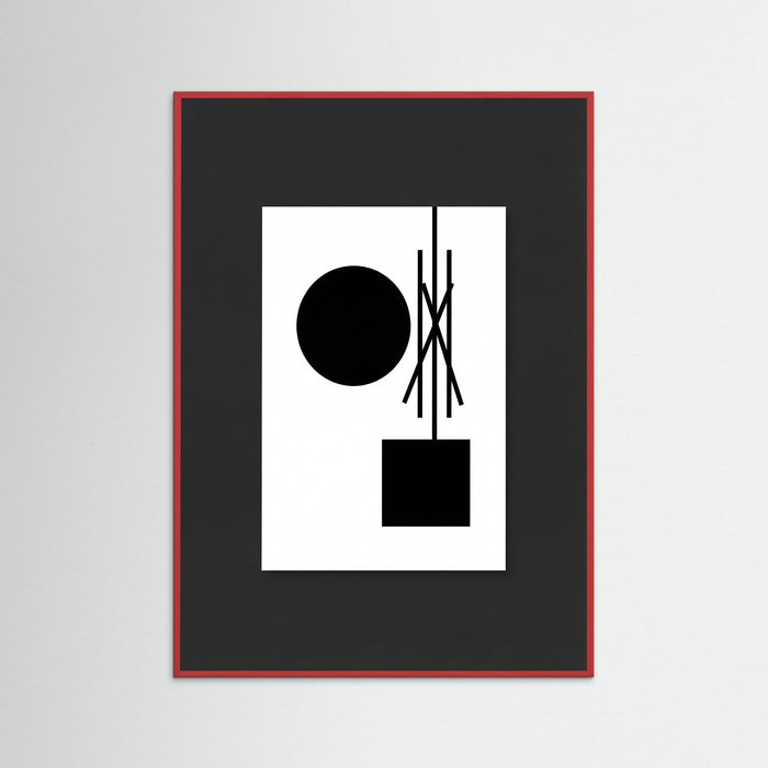 Red Wood Art Print Beige