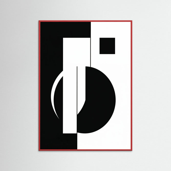Red Wood Art Print Beige