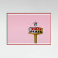 Poster Atomic Pink Starburst Vintage Sign – poster e stampa artistica