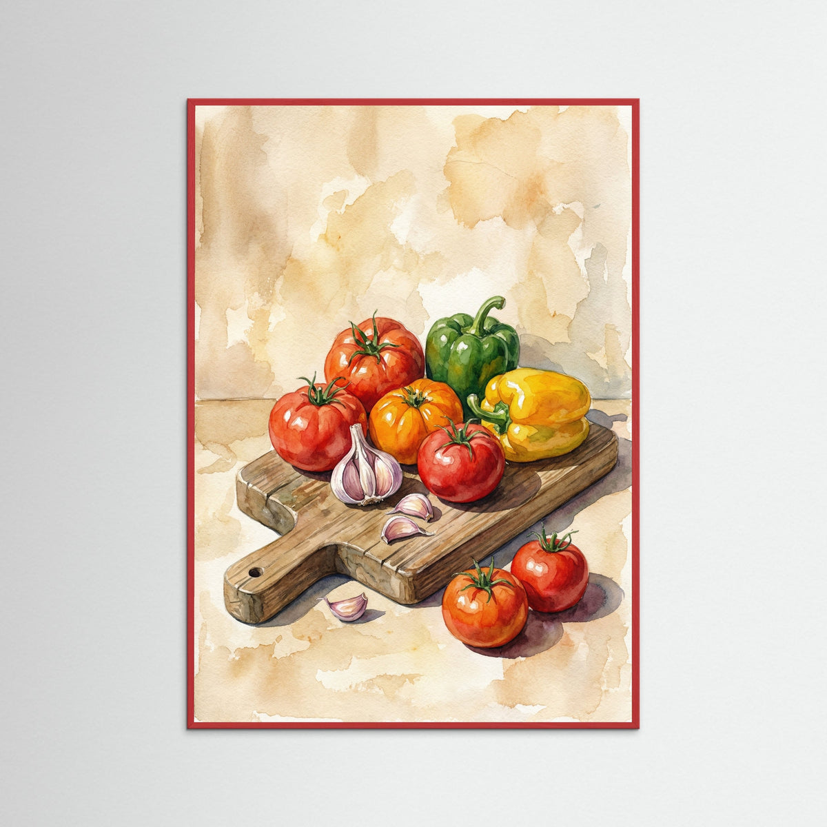 Red Wood Autumn Harvest Still Life