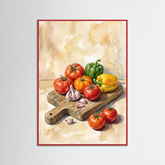 Red Wood Autumn Harvest Still Life