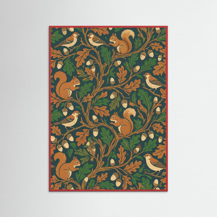 Red Wood Avian Berry Tapestry