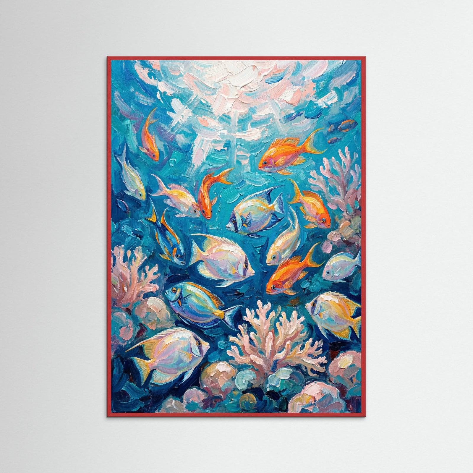 Red Wood Azure Koi Dance