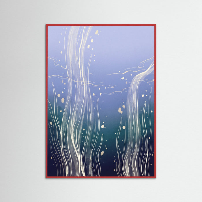 Red Wood Azure Swirl