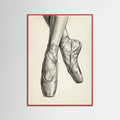 Red Wood Ballet Dancer Study