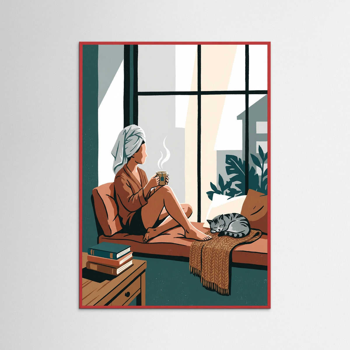 Red Wood Bathtub Serenity