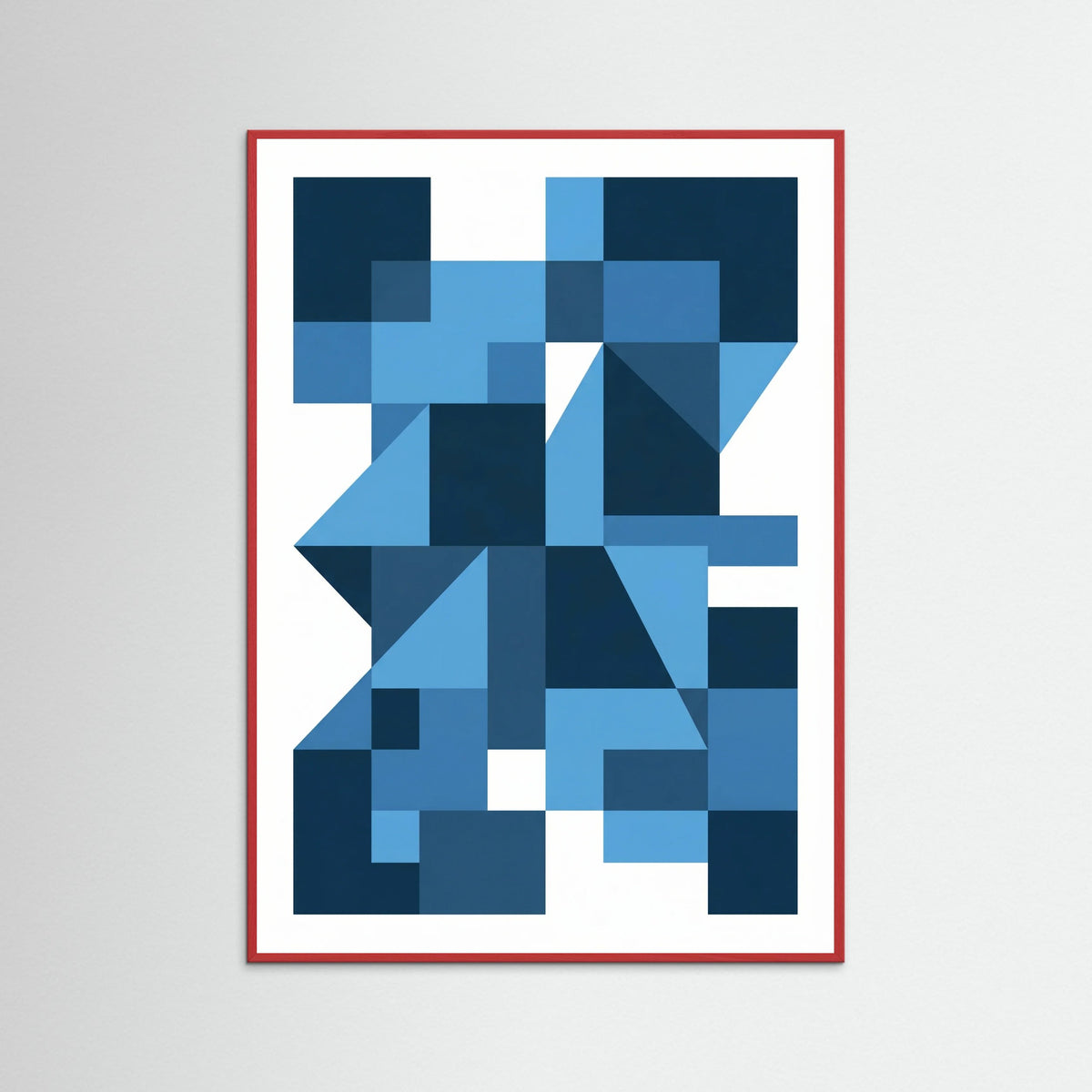 Red Wood Bauhaus Blue Depths