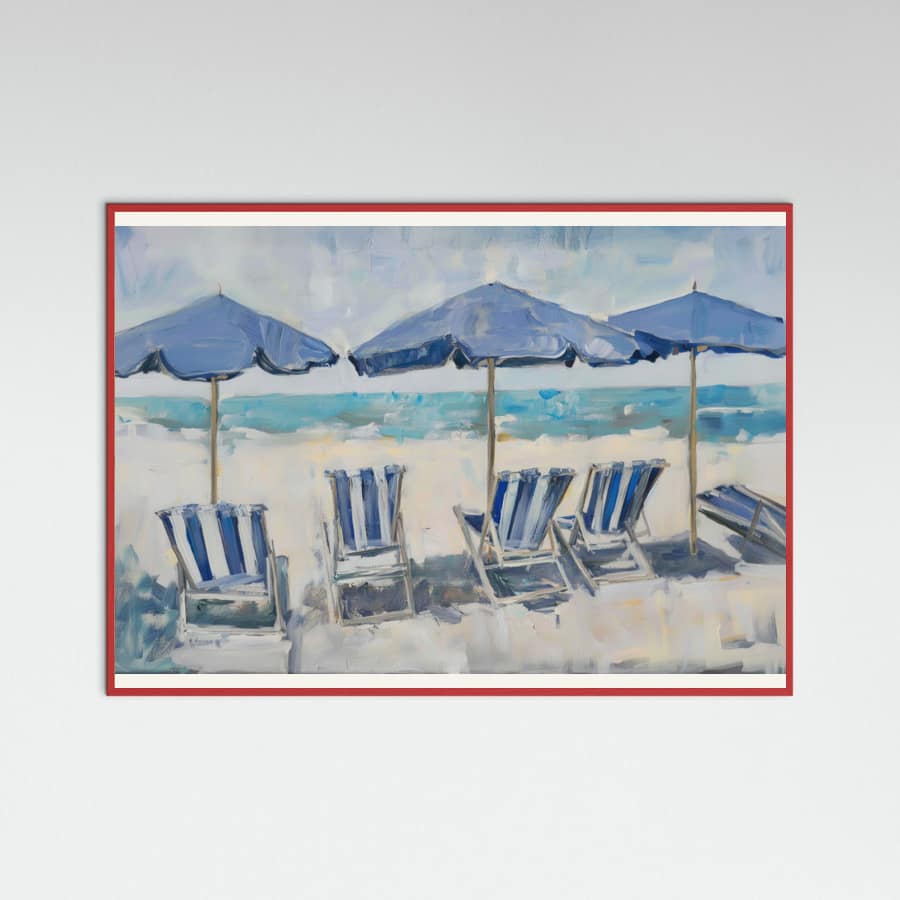 Beach Chairs Poster – poster and art print