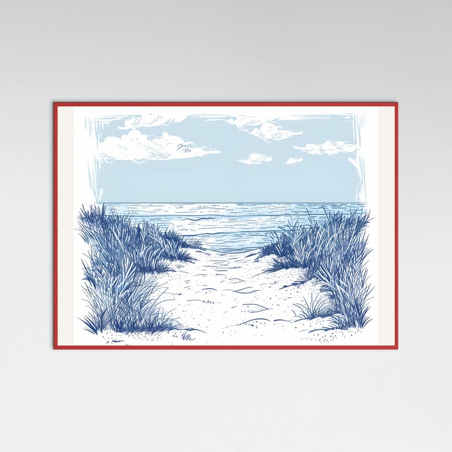 Beach Walk Poster – poster and art print