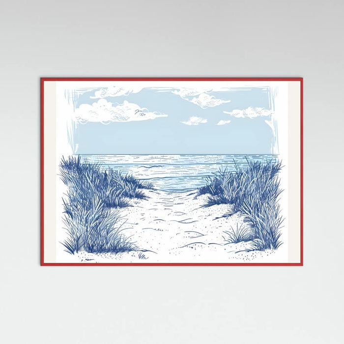 Beach Walk Poster – poster and art print