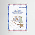 Affiche Beach chairs – affiche et impression d’art