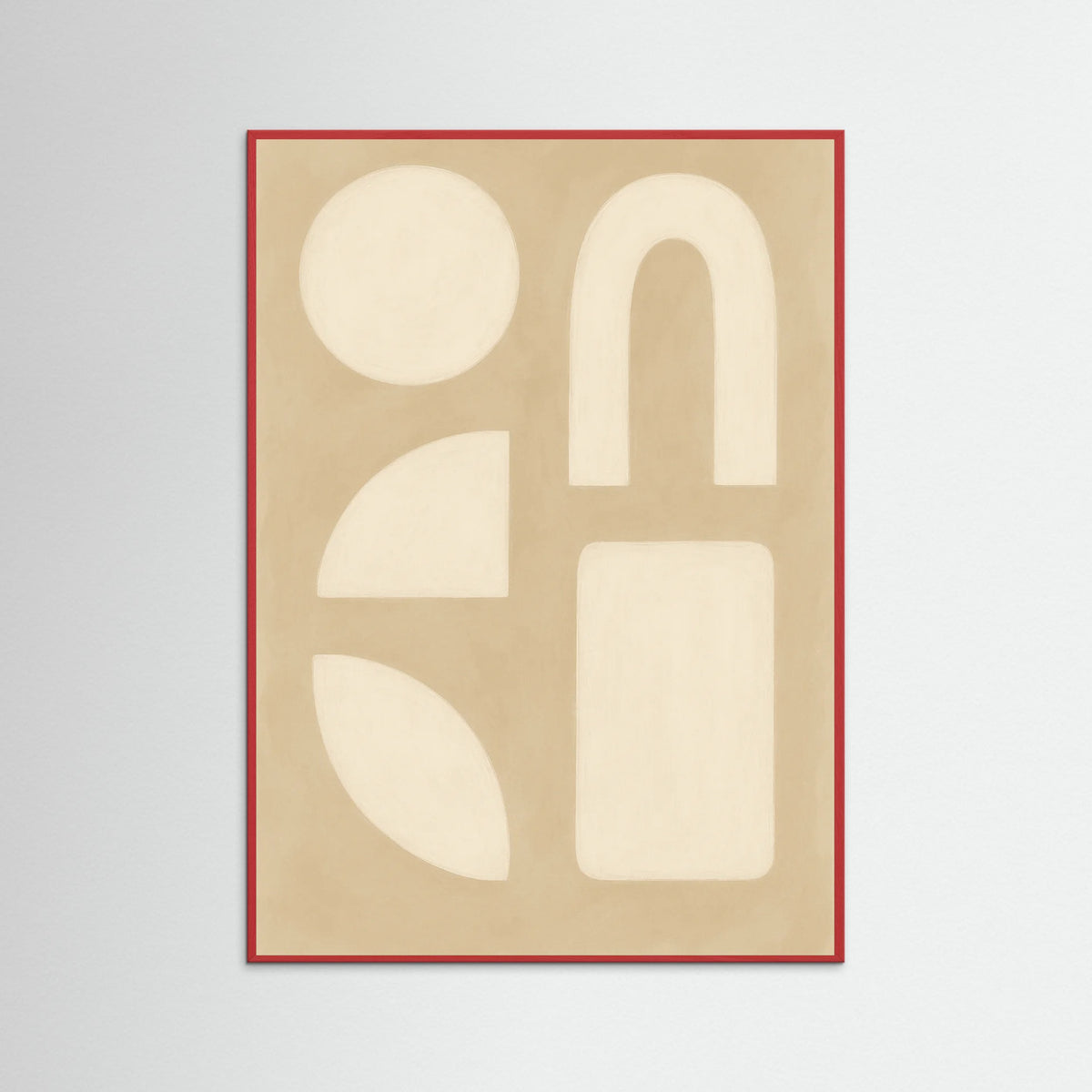 Red Wood Beige Swirls