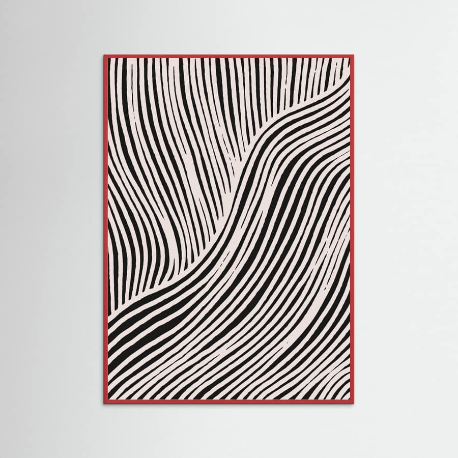 Beige Wave Pattern Poster – poster and art print