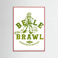 Red Wood Belle Of The Brawl Cowgirl Wall Art Poster
