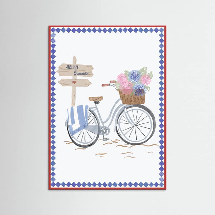 Bicycle at beach Poster – poster och konsttryck