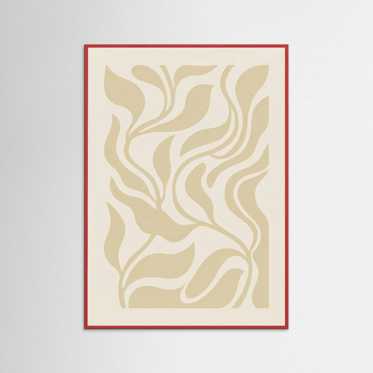 Red Wood Biomorphic Cut outs