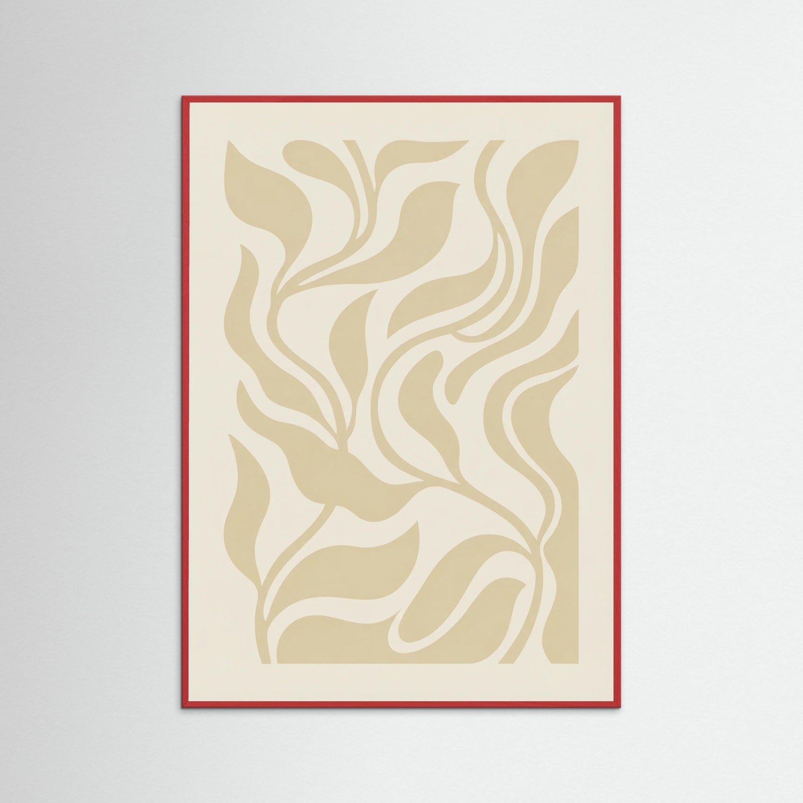 Red Wood Biomorphic Cut outs