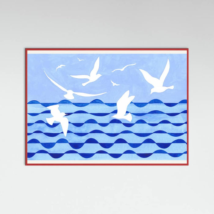 Poster Birds Over the Sea Clean Scan – poster e stampa artistica